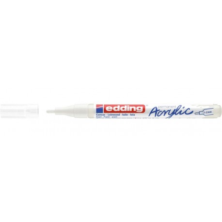 Edding 5300 acrylic marker fine marcador permanente Blanco 1 pieza(s)