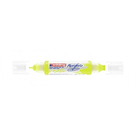 Edding Acryl 3D Double Liner marcador permanente Amarillo 1 pieza(s)