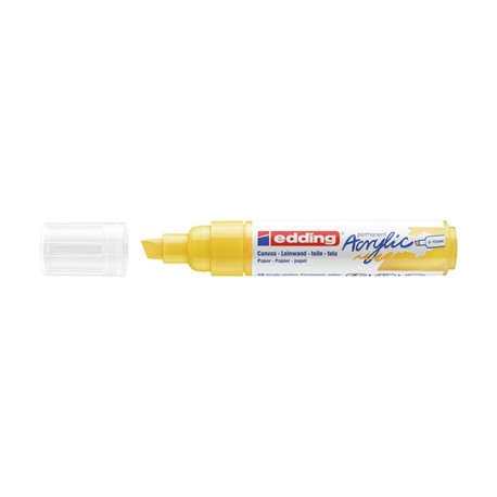 Edding 5000 Acrylic Marker Broad marcador permanente Punta de cincel Amarillo 1 pieza(s)