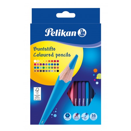 Pelikan 700139 lápiz de color Multicolor 36 pieza(s)