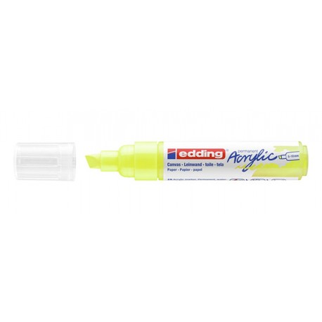 Edding 5000 Acrylic Marker Broad marcador permanente Punta de cincel Amarillo 1 pieza(s)