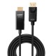 Lindy 40926 adaptador de cable de vídeo 2 m DisplayPort HDMI tipo A (Estándar) Negro