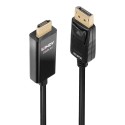 Lindy 40925 adaptador de cable de vídeo 1 m DisplayPort HDMI Negro