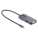 StarTech.com Adaptador de Vídeo USB C, Adaptador USB Tipo C a HDMI VGA DVI hasta 4K