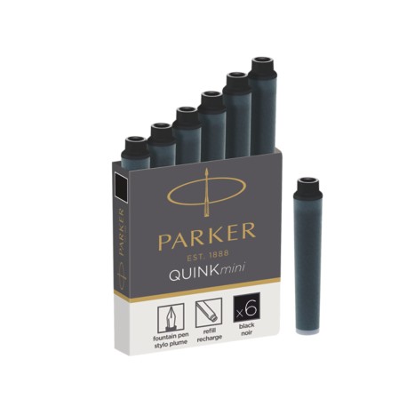 Parker 1950407 Recambio de bolígrafo Negro 6 pieza(s)