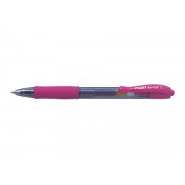 Pilot G-2 Bolígrafo de gel de punta retráctil Rosa 1 pieza(s)