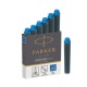 Parker 1950409 Recambio de bolígrafo Azul 6 pieza(s)