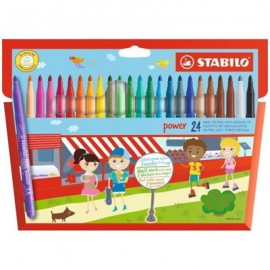 STABILO Power rotulador Medio Multicolor 24 pieza(s) - 280/24-01