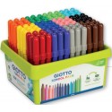 Giotto Turbo Maxi rotulador Negro, Azul, Marrón, Verde, Gris, Azul claro, Naranja, Rosa