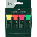 Faber-Castell Textliner 48 rotulador de punta fina Fino Verde, Naranja, Rosa, Amarillo 4 pieza(s) - 254831