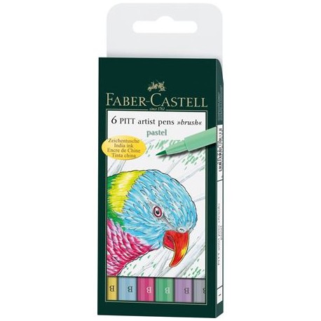 Faber-Castell 167163 rotulador de punta fina Fuerte Multicolor 6 pieza(s)