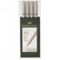 Faber-Castell 166004 rotulador de punta fina 4 pieza(s)