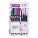 Tombow LS-ADV rotulador Fino/Medio Negro, Azul, Rojo, Violeta 10 pieza(s) - 272472202