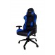 Deep Gaming Deep Command II Silla para videojuegos de PC Asiento acolchado Negro, Azul