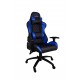 Deep Gaming Deep Command II Silla para videojuegos de PC Asiento acolchado Negro, Azul