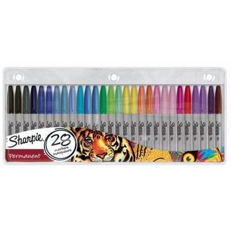 Sharpie Fine marcador 28 pieza(s) Punta fina Multicolor - 2061129