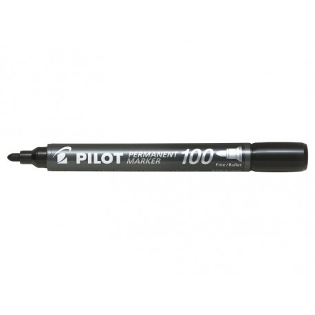 Pilot Permanent Marker 100 marcador 1 pieza(s) Punta fina Negro - 002705