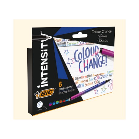 BIC Intensity Colour Change marcador 6 pieza(s) Multicolor - cel1012091