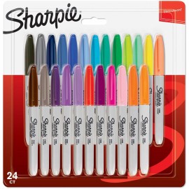 Sharpie 2065405 marcador 24 pieza(s) Punta redonda/fina Multicolor