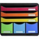 Exacompta 306798D bandeja de escritorio/organizador Plástico Negro, Multicolor