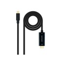 CONVERSOR USB-C A HDMI 1.4 4K 3M NEGRO NANOCABLE