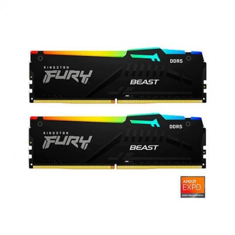 MODULO MEMORIA RAM DDR5 16GB 2X8GB 6000MHz KINGSTON FURY BE