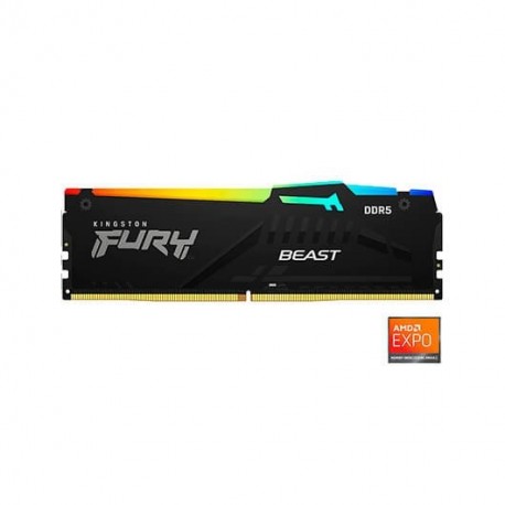 MODULO MEMORIA RAM DDR5 8GB 6000MHz KINGSTON FURY BEAST RGB