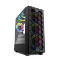 CAJA SHARKOON RGB HEX ATX 2XUSB3.0 SIN FUENTE NEGRO