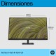 HP P27h G5 68,6 cm (27'') 1920 x 1080 Pixeles Full HD Negro - 64W41AA