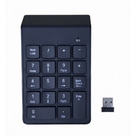 Gembird KPD-W-02 teclado numérico Portátil/PC Bluetooth Negro