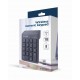 Gembird KPD-W-02 teclado numérico Portátil/PC Bluetooth Negro