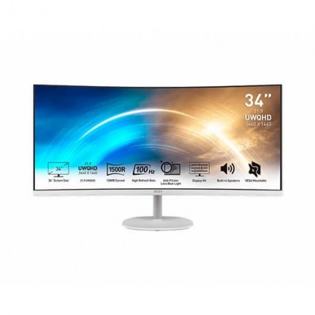 MONITOR 34  MSI PRO MP341CQW BLANCO