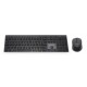 Gembird KBS-ECLIPSE-M500-PT teclado Ratón incluido RF inalámbrico QWERTY Portugués Gris