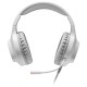 Mars Gaming MH222 Blanco, Cascos Gaming RGB Over Ear con Micrófono, Sonido HiFi