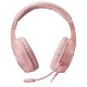 Mars Gaming MH122 Rosa, Cascos Gaming FRGB Over Ear con Micrófono, Sonido HiFi