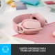 Logitech Zone Vibe 100 Auriculares Inalámbrico Diadema Llamadas/Música Bluetooth Rosa - 981-001224