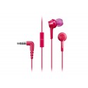 Panasonic RPTCM105EP Dentro de oído Binaurale Alámbrico Rosa auriculares para móvil