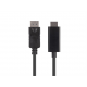 CABLE LANBERG DISPLAYPORT A HDMI MACHO-MACHO 1M - CA-DPHD-11CC-0010-BK