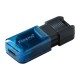 Kingston Technology DataTraveler 80 unidad flash USB 128 GB USB Tipo C 3.2 Gen 1 (3.1 Gen 1) Negro, Azul