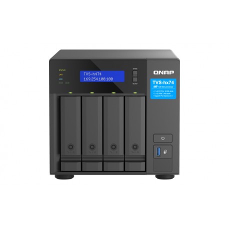 QNAP TVS-H474 NAS Torre Ethernet Negro G7400