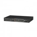 Dahua Technology PFS3117-16ET-135 switch No administrado L2 Fast Ethernet (10/100) Energía sobre Ethernet (PoE) Negro