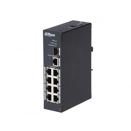 Dahua Technology Access DH-PFS3110-8T switch No administrado L2 Fast Ethernet (10/100) Negro