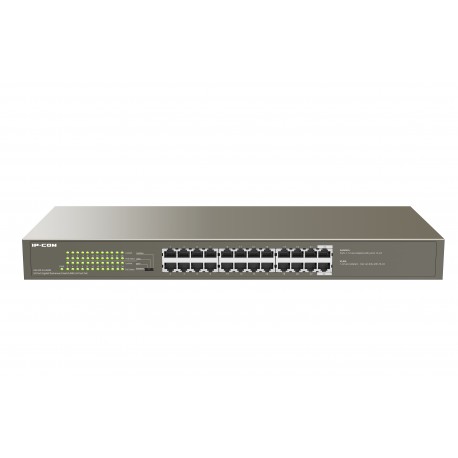 IP-COM Networks G1124P-24-250W switch No administrado Gigabit Ethernet (10/100/1000) Energía sobre Ethernet (PoE) 1U Gris