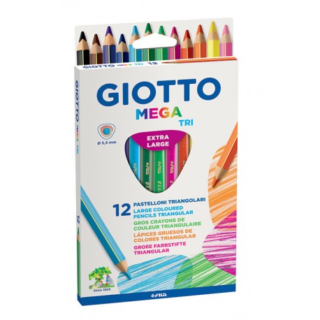 Giotto Mega-Tri Multicolor 12 pieza(s)