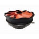 Gembird CPU-HURACAN-X30 sistema de refrigeración para ordenador Procesador Refrigerador de aire 12 cm Negro, Naranja