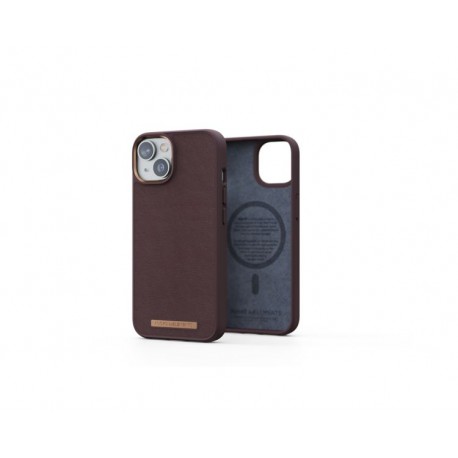 FUNDA MAGESAFE IPHONE 12/13/14 PIEL MARRON OSCURO NJORD