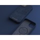 Njord byELEMENTS Salmon Leather Magsafe Case - iPhone 14 Plus - Blue