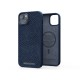 Njord byELEMENTS Salmon Leather Magsafe Case - iPhone 14 Plus - Blue