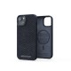 Njord byELEMENTS Salmon Leather Magsafe Case - iPhone 14 - Black