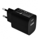 CARGADOR PARED/VIAJE USB-C/PD + USB-A 20W NEGRO LEOTEC